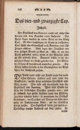 Das vier- und zwanzigste Cap.