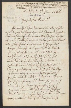 Brief an Carl Bärmann : 07.01.1865