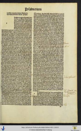Prologus beati Hieronymi presbyteri in psalterium cum expositione