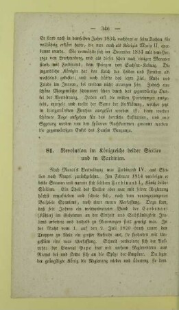 81. Revolution im Koenigreiche beider Sicilien und in Sardinien