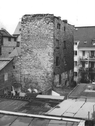 Kelleranlagen und Hinterhaus; Frankfurt, Paradiesgasse 15