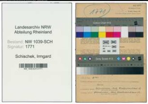 Entnazifizierung Irmgard Schischek , geb. 24.01.1920 ()