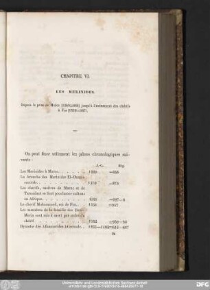 Chapitre VI. Les Merinides.