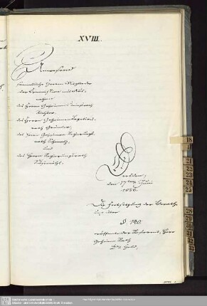 XVIII., 17. Juni 1856