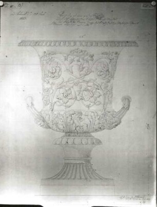 Entwurf zu einer Vase für das Stuttgarter Residenzschloss