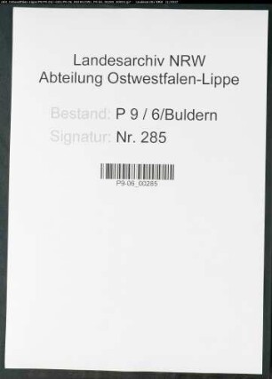 Sterberegister Standesamt Buldern