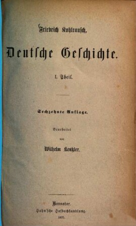 Deutsche Geschichte, 1