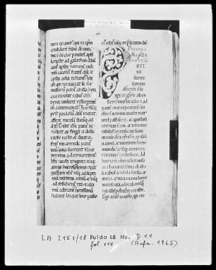 Nekrolog, Welfenchronik und Heiligenviten — Initiale P, Folio 110 recto