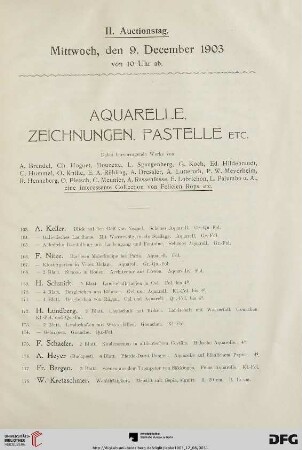 II. Auktionstag (Nr. 163-402)