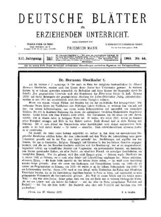 Dr. Hermann Oberländer : (Nachruf)