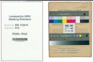 Entnazifizierung Aloys Noster , geb. 25.06.1896 (Lehrer)
