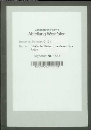 Aufstellung über die Korneinkünfte zu Wellingholthausen der residierenden Kapitularen