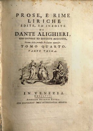 Prose, e Rime Liriche Edite, Ed Inedite : Con Copiose Ed Erudite Aggiunte, Siccome dalla premessa Prefazione apparisce, 1