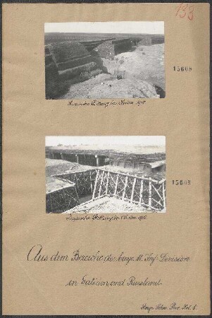 In Galizien und Rußland: Russische Stellung bei Cholm 1915