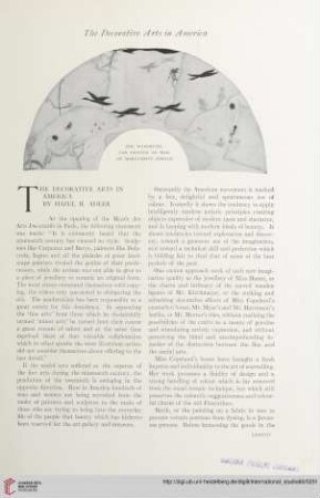 Vol. 60 (1916/1917) = No. 239: The decorative arts in America