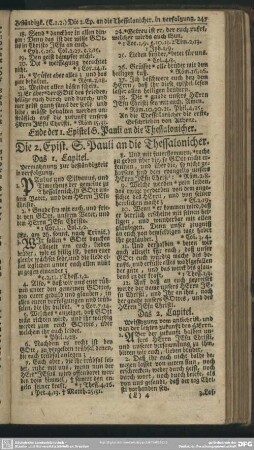 Die 2. Epist. S. Pauli an die Thessalonicher