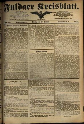 Ausgabe vom Montag, den 26. Februar 1906.
