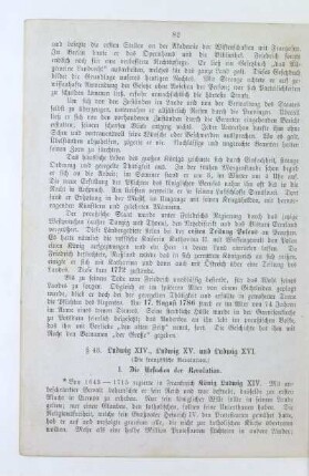 § 43. Ludwig XIV., Ludwig XV. und Ludwig XVI. (Die französische Revolution)