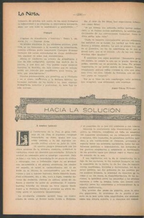 Hacia la solución
