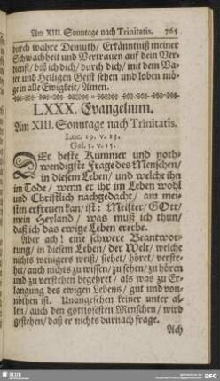 LXXX. Evangelium. Am XIII. Sonntage nach Trinitatis