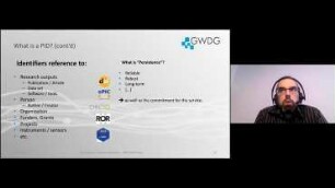 Persistent identifiers (PIDs): Sustainable referencing and value-added services