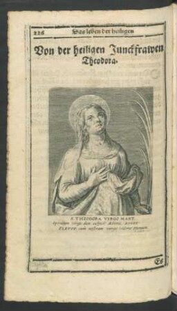 Von der heiligen Junckfrawen Theodora.