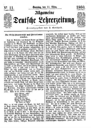 Der Geschichtsunterricht muß Patriotismus erwecken
