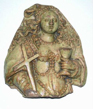 Heilige Barbara mit Kelch und Kreuz
