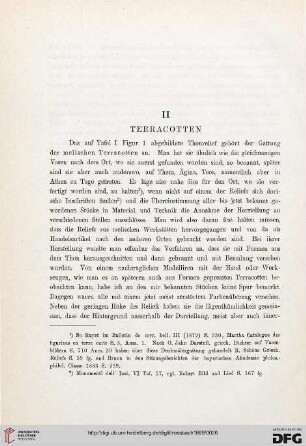 II: Terracotten
