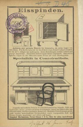 Stempel: Oeffentliche Lesehalle Steglitz