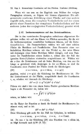 § 42. Isothermensysteme auf den Rotationsflächen.