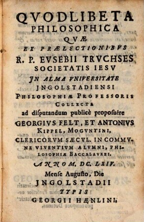 Qvodlibeta Philosophica. 3