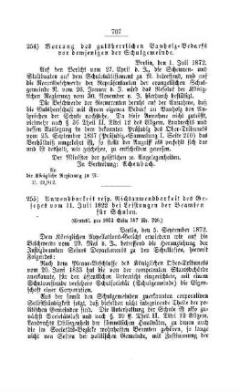 Vorrang des gutsherrlichen Bauholz-Bedarfs vor demjenigen der Schulgemeinde : [V. Elementarschulwesen]