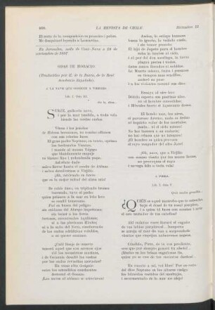 Odas de Horacio - (poesía)