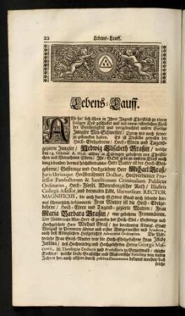 22-26, Lebens-Lauff