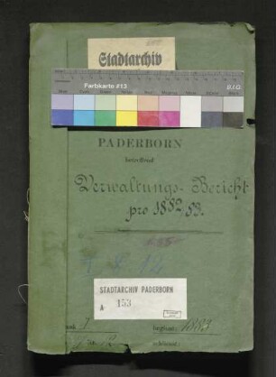 Verwaltungsbericht für 1882/83