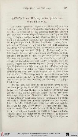 Wissenschaft und Dichtung in der Periode des romanischen Stils