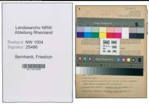 Entnazifizierung Friedrich Bernhardi , geb. 31.03.1895 (Elektriker)