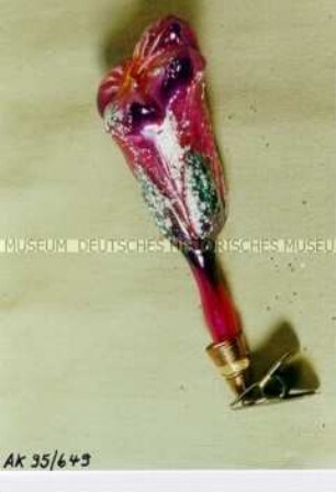 Moderner Christbaumschmuck: Enzian zum Klemmen, rosa