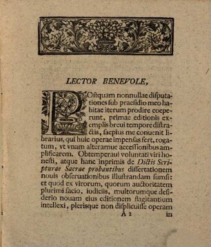 Diss. theol. de dictis Scripturae sacrae probantibus