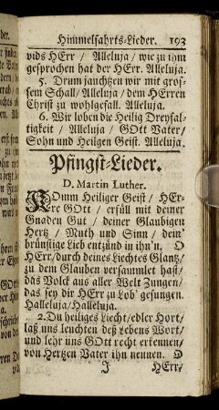 Pfingst-Lieder.