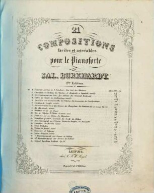 21 compositions faciles et agréables pour le pianoforte, 16. Thème de Rossini, varié