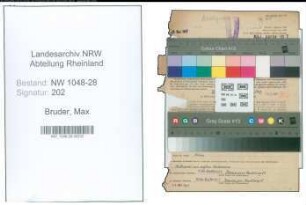 Entnazifizierung Max Bruder , geb. 24.05.1884 (Postbeamter)