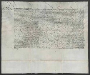 Schuldbrief des Bischofs Philipp von Speyer gegenüber dem St. Thomas-Stift zu Straßburg über 2800 Gulden zu 4 Prozent.