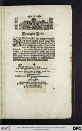 Geneigter Leser!