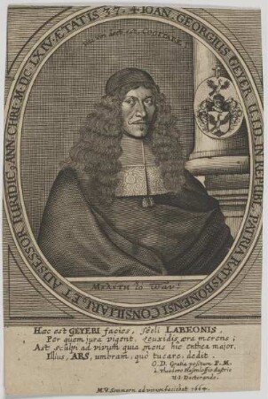Bildnis des Ioan. Georgius Geyer