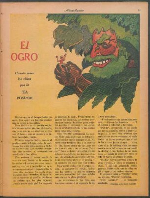 El ogro : Cuento para los niños por la Tía Pompón
