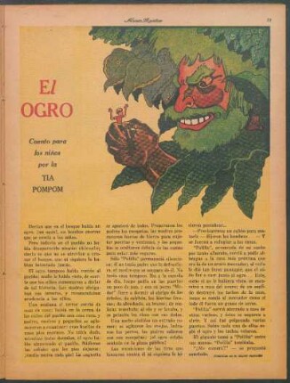 El ogro : Cuento para los niños por la Tía Pompón