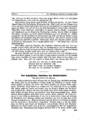 Der sechsjährige Unterbau der Einheitsschule
