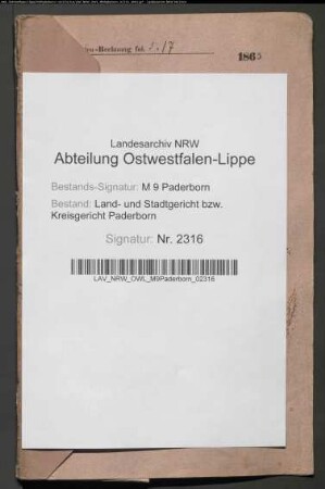 Erblasser: Hoppe, Stephan; Erblasser: Hoppe, Theresia, geb. Harke: